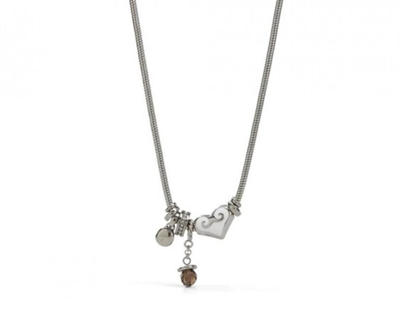 Collana Fossil Donna in Acciaio Zircone JF85099040 - JF85099040